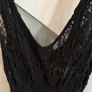 Free People Short Black Lace Dress